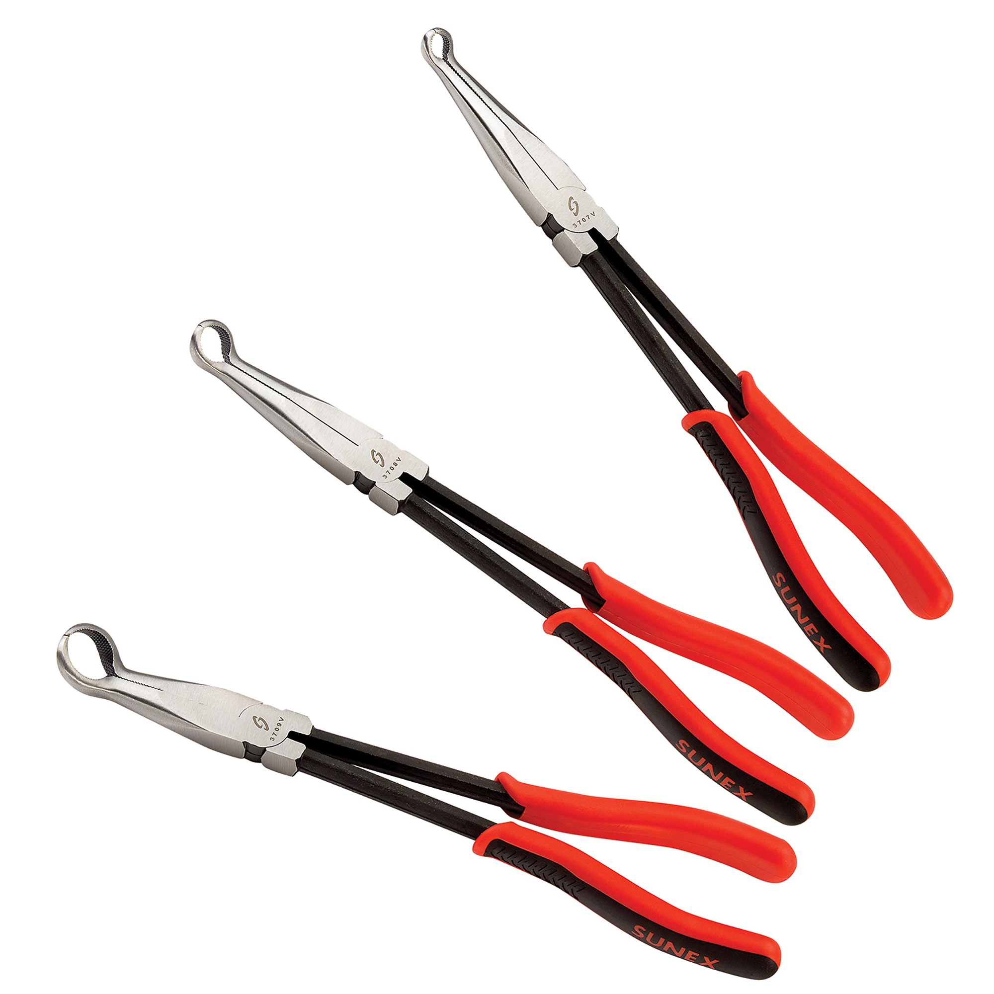 Sunex Tools Hose Gripper Plier Set — 11in., 3-Piece, Alloy Steel, 1in. Jaw Capacity, Model# 3703V
